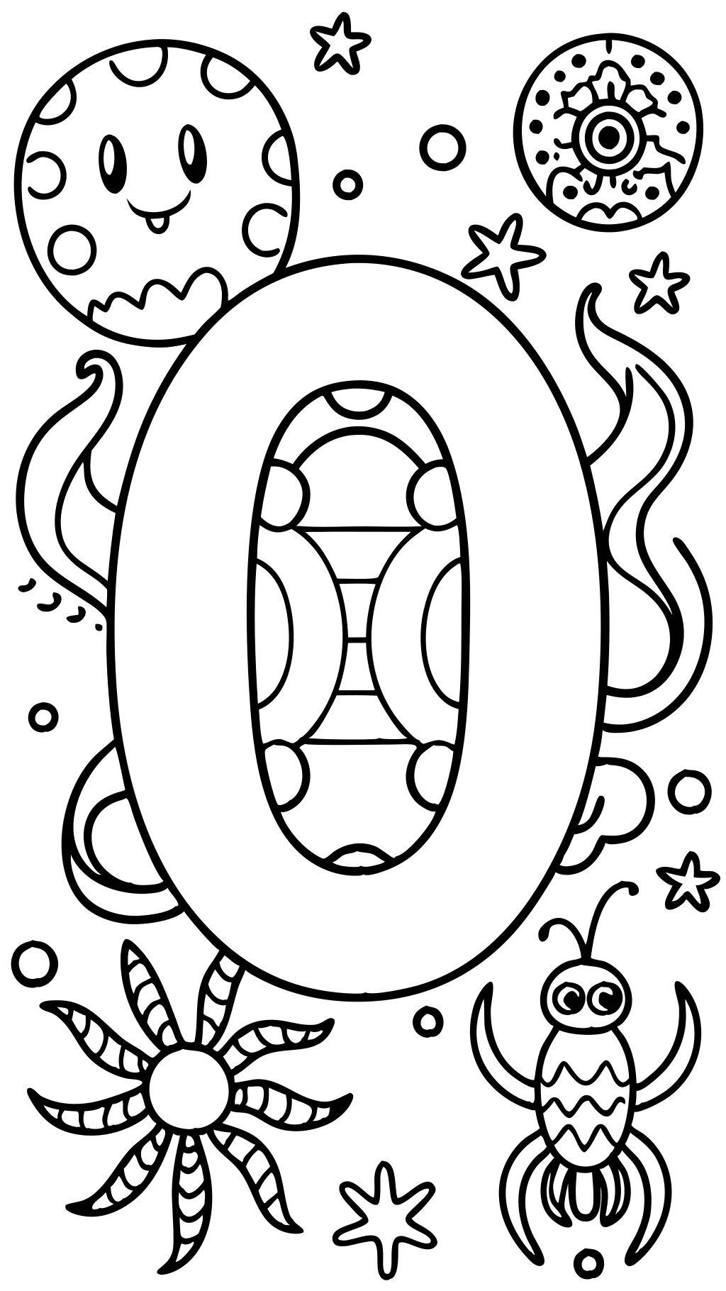 letter o coloring page